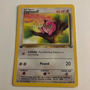 Jigglypuff First Edition Pokemon Card